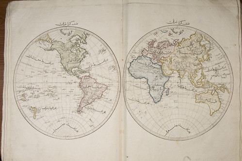 World map from the collection of the National Library of Turkey