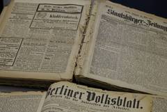 newspaper pages SBB collection